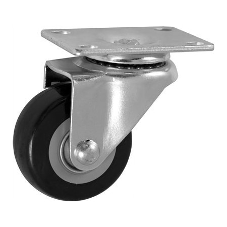 Casterhq 3"x1.25" Polyurethane ON POLYOLEFIN Wheel, Swivel Caster, Light/Me LDPP3X125